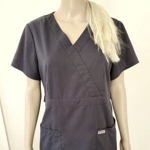 Grey's Anatomy charcoal grey scrub set size L